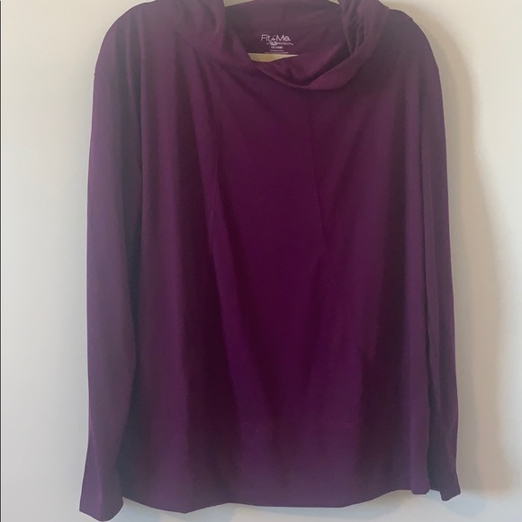 Fruit of the Loom Tops - Deep plum athletic top